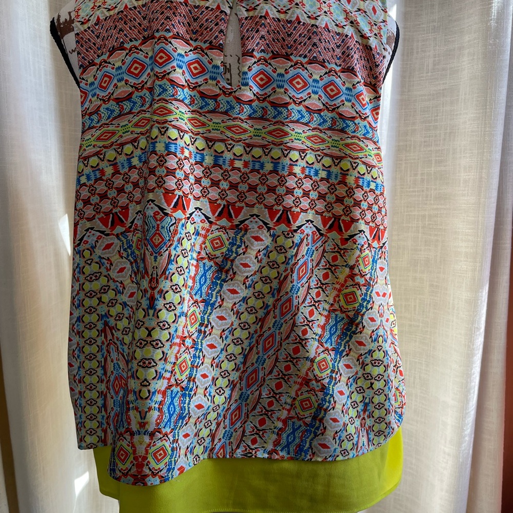 Bisou Bisou Michelle Bohbot Sleeveless Layered Women's Top Vintage